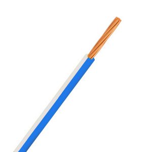 Automotive Single Core Cable, Blue & White, 4mm, 23/.32 Stranding, 30M