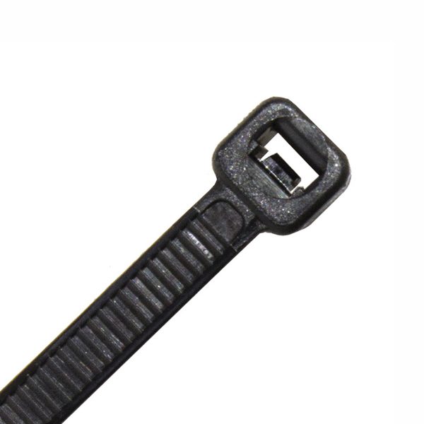 Cable Tie, Black UV Treated Nylon, 160mm Long x 4.8mm Wide, Pack 100