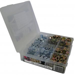 Hex Nuts, Nyloc Bolts, UNF, 340 Piece Blister Pack
