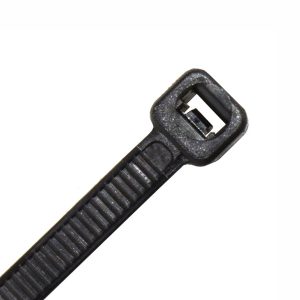 Cable Ties, Black, UV Treated, 300mm x 4.8mm, 25 Pack
