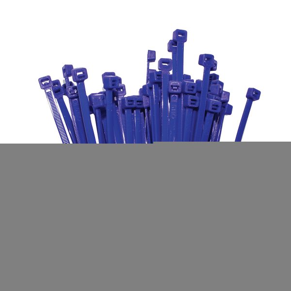 Cable Ties, Blue, 300mm x 4.8mm, 25 Pack