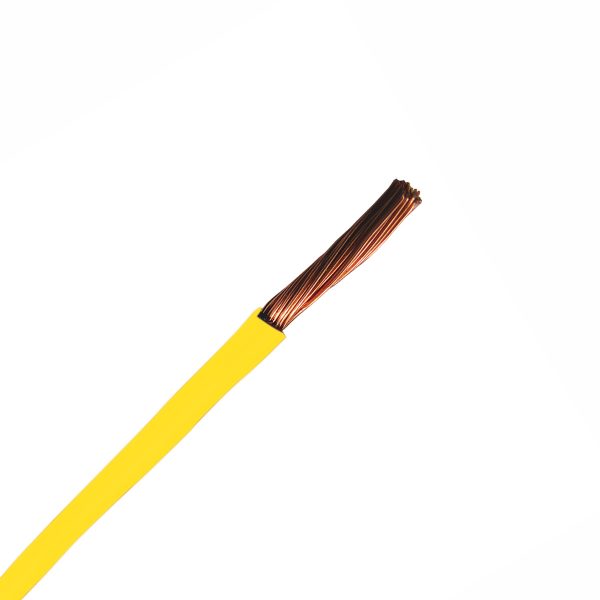 Automotive Single Core Cable, Yellow, 3mm, 16/.30 Stranding, 100M