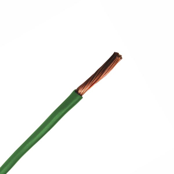 Automotive Single Core Cable, Green, 3mm, 16/.30 Stranding, 30M