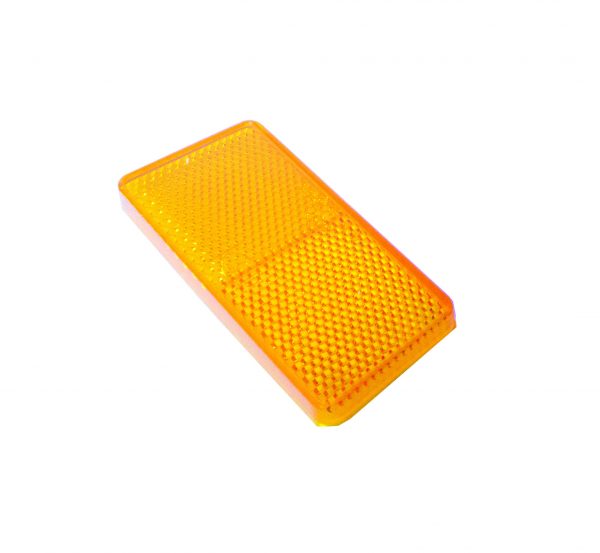 Reflector, Amber, 94mm x 44mm, 50 Piece Blister Pack