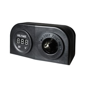 Accessory Socket, 12V / LCD Voltage Display, Surface Mount