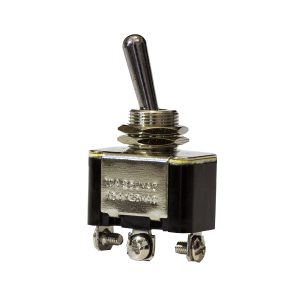 Metal Toggle Switch, On/Off/On, 20Amps at 12V, 10Amps at 24V, Bulk Qty 1