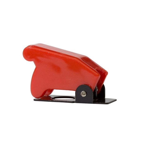 Red Toggle Switch Safety Cover to Suit Metal Toggle Switch (Model No. KT71007), Retail Blister Qty 1