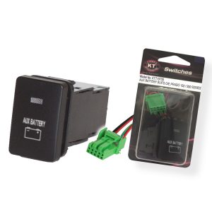 Small OE Style Toyota Push Switch 'Momentary Battery', On/Off, Suits 150 Series & 200 Series Prado, Retail Blister Qty 1