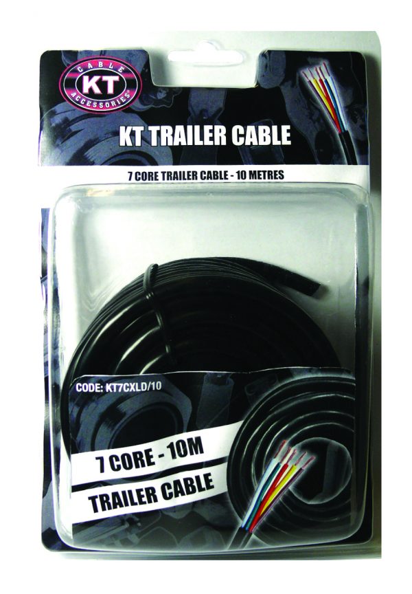 Trailer Cable Extra Light Duty, 2mm, 7 Core, 7/.30 Stranding, 30M