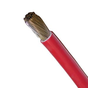 Marine Battery Cable, Red, 8B&S, 112/.30 Stranding, 100M Roll