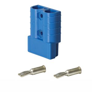 Heavy Duty Connector, 50Amp, Blue, Pins Suit 8mm_