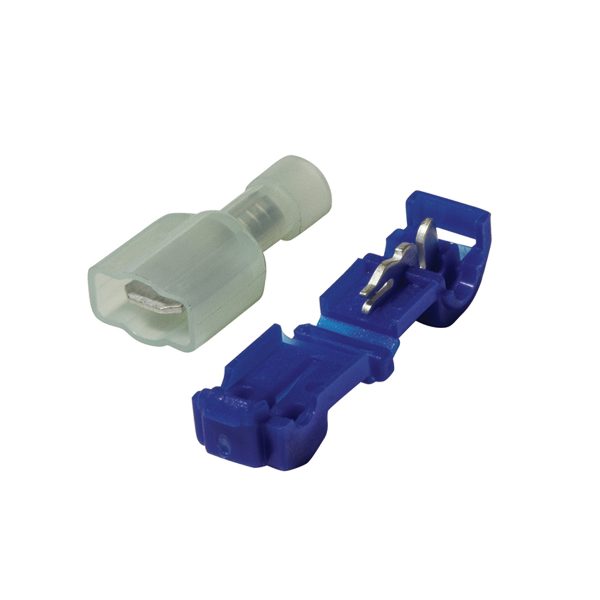Terminals, Power Take Off, 6.3mm, Blue