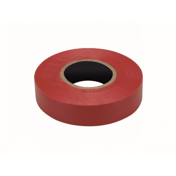 PVC Insulation Tape, Red, 19mm x 20M Roll