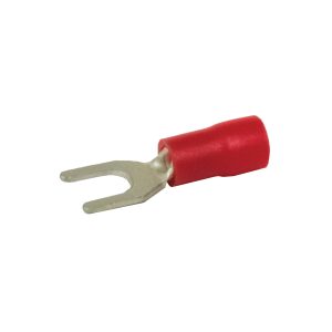 Terminals, Fork, Red, 3mm, Pack 8