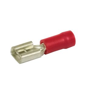 Terminals, Female, Red, 2.8mm, Pack 8