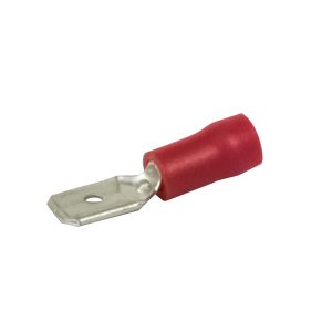 Terminals, Quick Connector, Red, 4.8mm, Pack 8