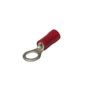 Terminals, Ring, Red, 10mm, Pack 8