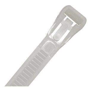 Releasable Cable Ties, Natural, 200mm x 7.6mm