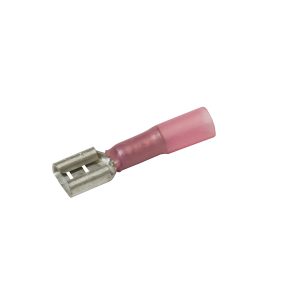 Connectors, Waterproof, Female, Red, 6.3mm, 5 Pcs