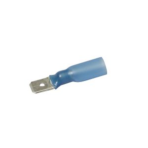Connector, Waterproof, Male, Blue, 6.3mm