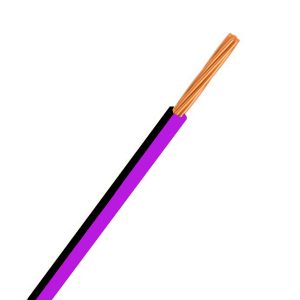 Automotive Single Core Cable, Purple & Black, 4mm, 23/.32 Stranding, 100M