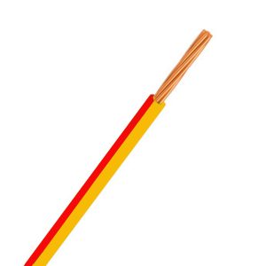 CABLE SINGLE 3MM YELLOW/RED 500M 14/.32 STRANDING Product Image 1